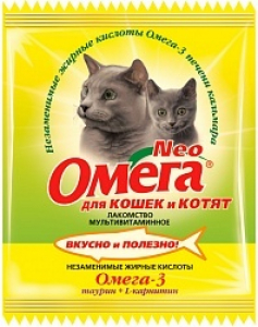 Омега Neo витамины для кошек и котят с таурином и L-карнитином (саше)